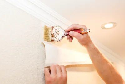Pose de papier peint à Geispitzen — revêtements muraux et toiles de verre